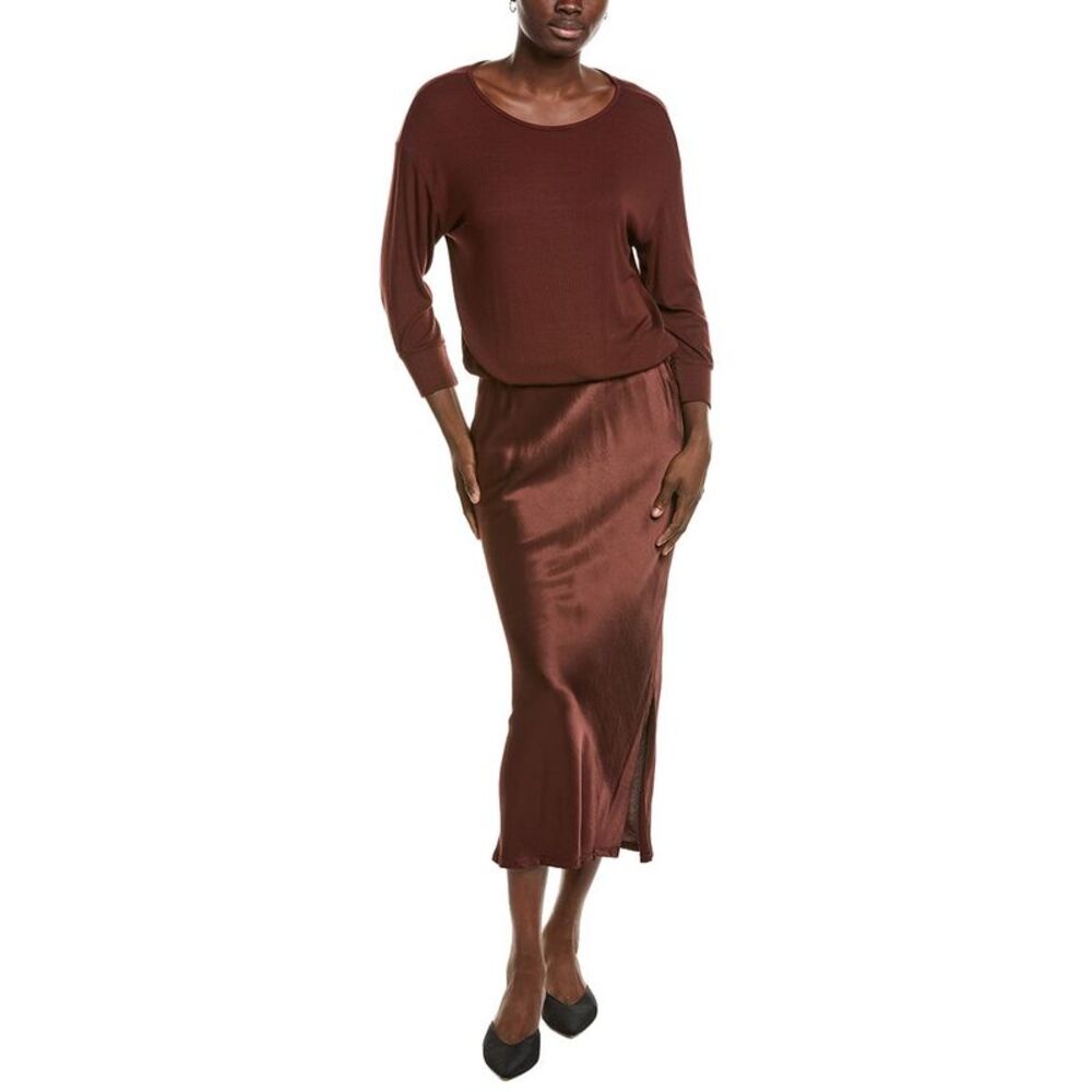 Michael Stars Womens  Nadia 2-In-1 Maxi Dress, Brown